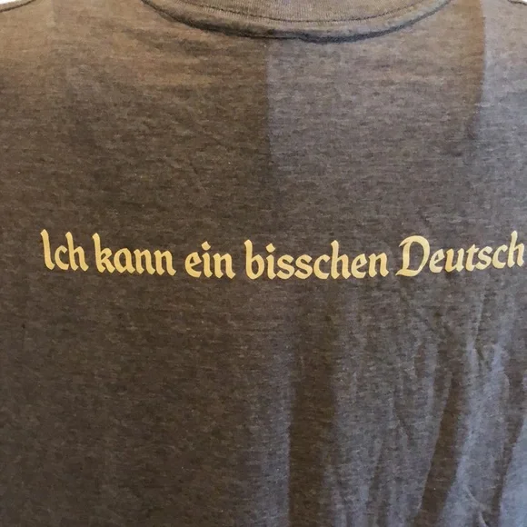 Disney Grumpy Tee Shirt XL men or women. “ I know a little German” - Picture 4 of 5